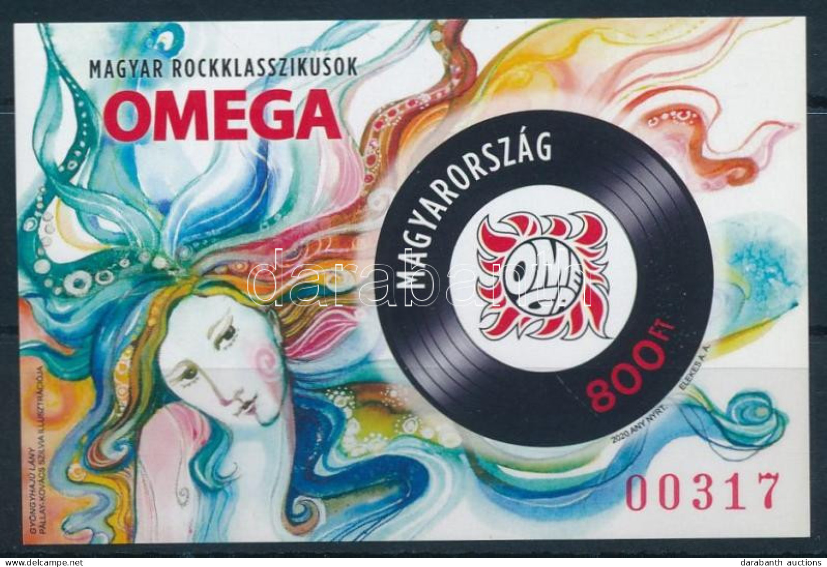 ** 2020 Magyar Rockklasszikusok - Omega Vágott Blokk (8.000) - Other & Unclassified