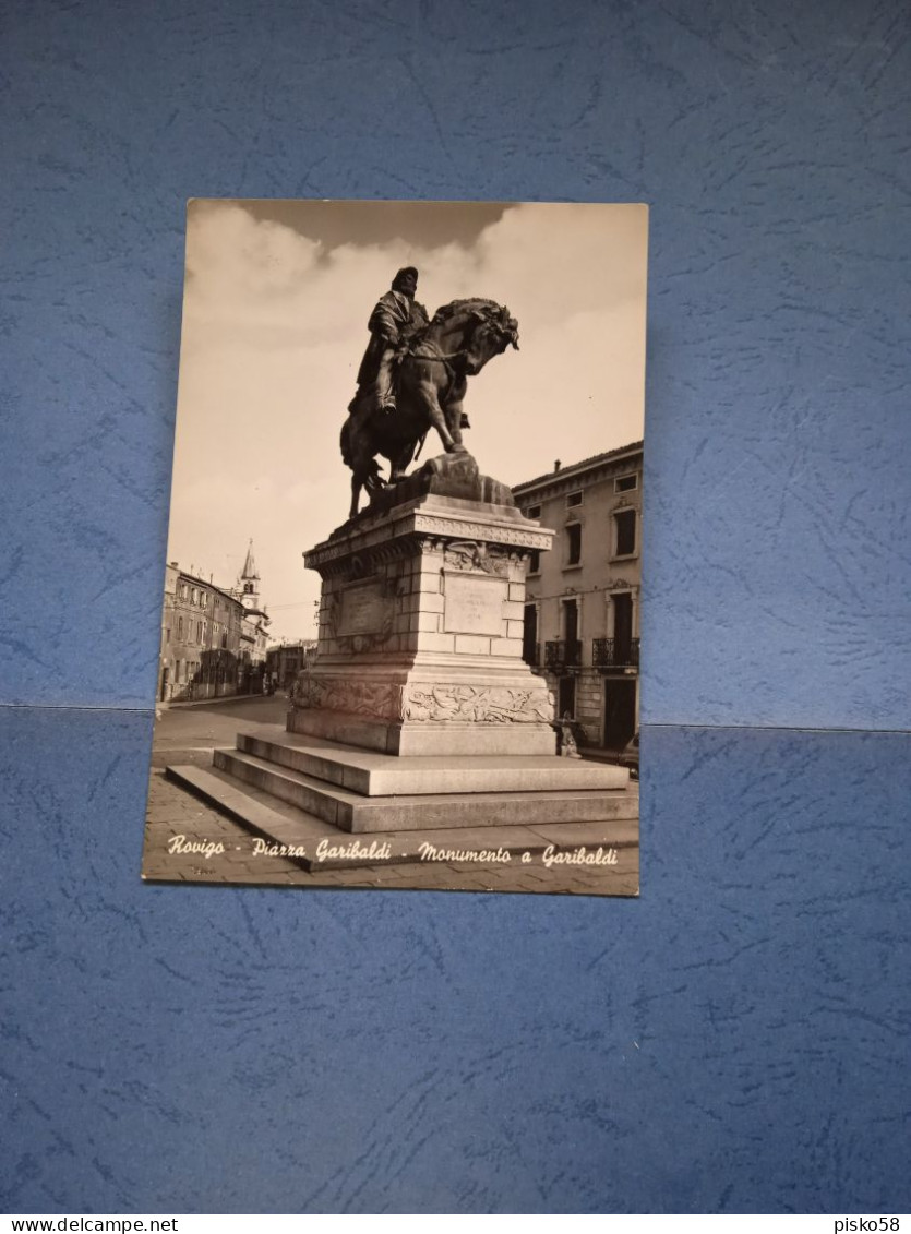 Rovigo-piazza Garibaldi-monumento A Garibaldi-fg- - Rovigo