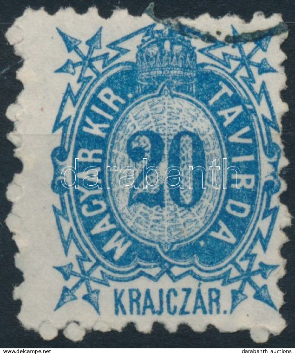 O 1873 Távírda Kőnyomat 20kr (8.000) - Andere & Zonder Classificatie