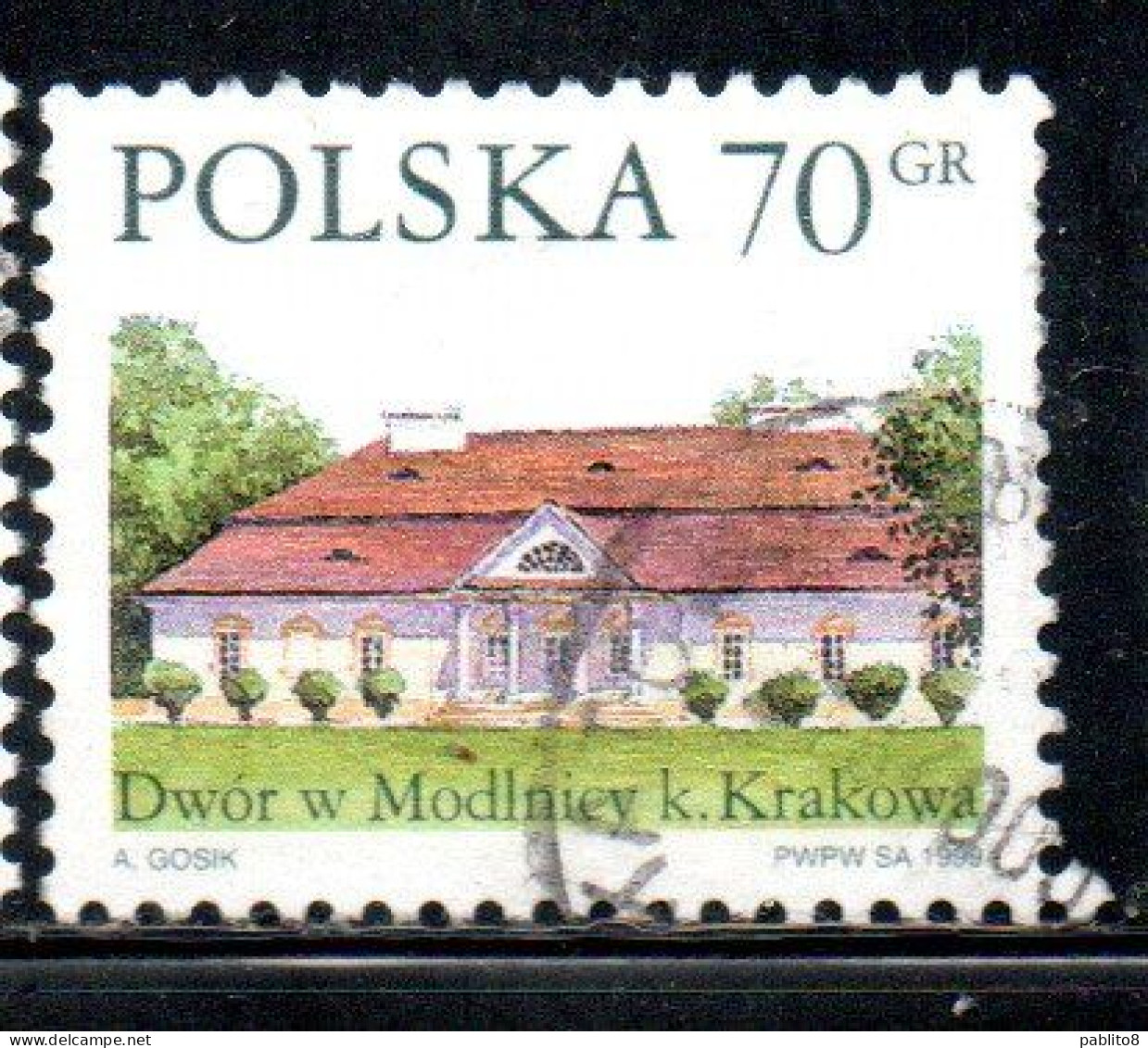 POLONIA POLAND POLSKA 1999 COUNTRY ESTATES MODLNICY 70g USED USATO OBLITERE' - Used Stamps