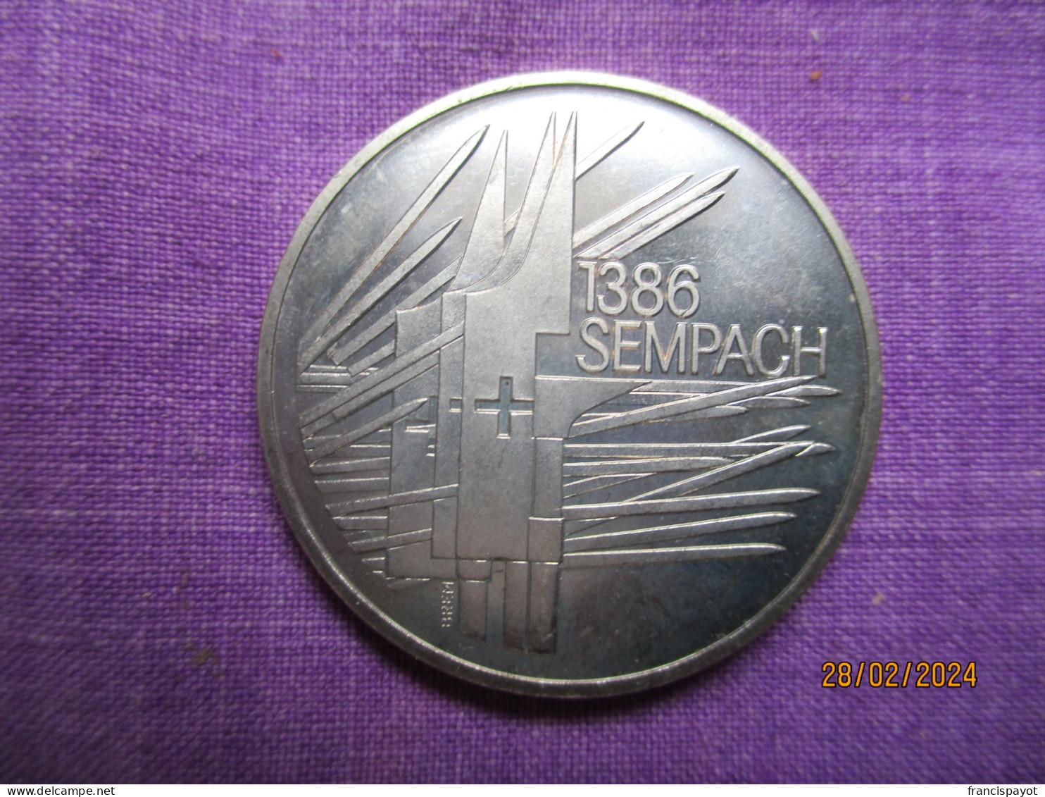 5 Francs Commémorative Bataille De Sempach 1986 - Commemorative
