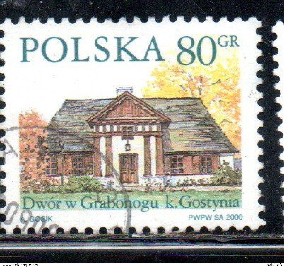 POLONIA POLAND POLSKA 2000 COUNTRY ESTATES GRABONOG 80g USED USATO OBLITERE' - Used Stamps