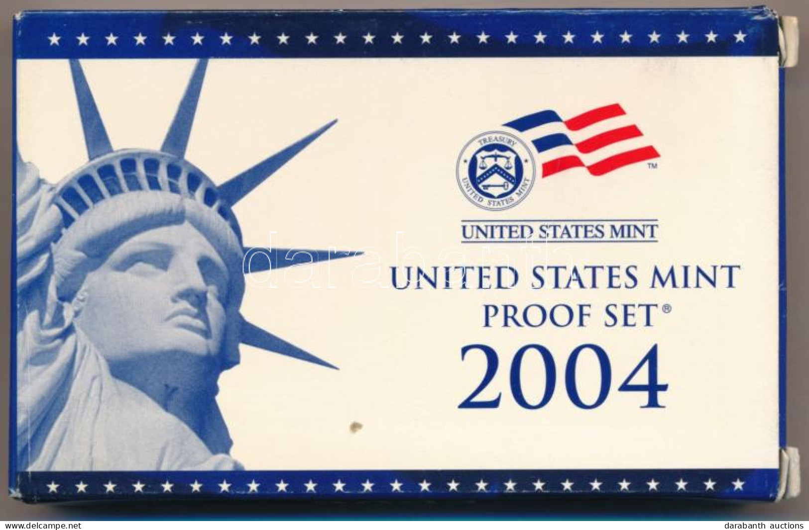 Amerikai Egyesült Államok 2004S 1c-1$ (6xklf) Forgalmi Sor, Műanyag Tokban + 1/4$ Cu-Ni "50 állam" (5xklf), Műanyag Tokb - Zonder Classificatie