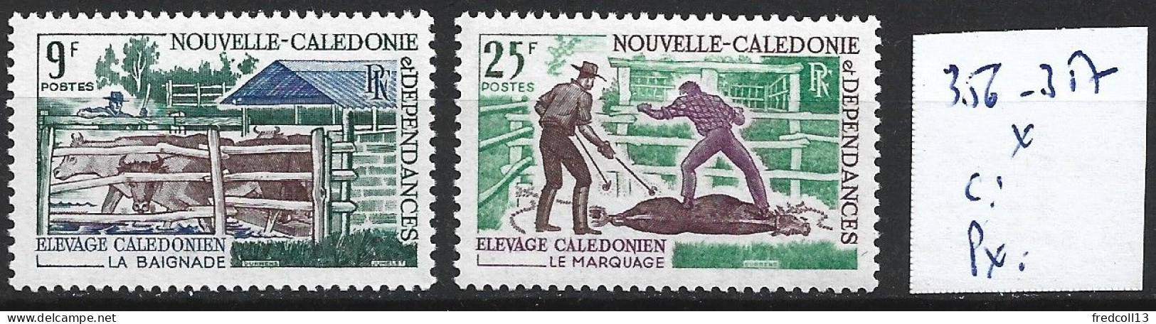 NOUVELLE-CALEDONIE 356-57 * Côte 6.70 € - Nuovi