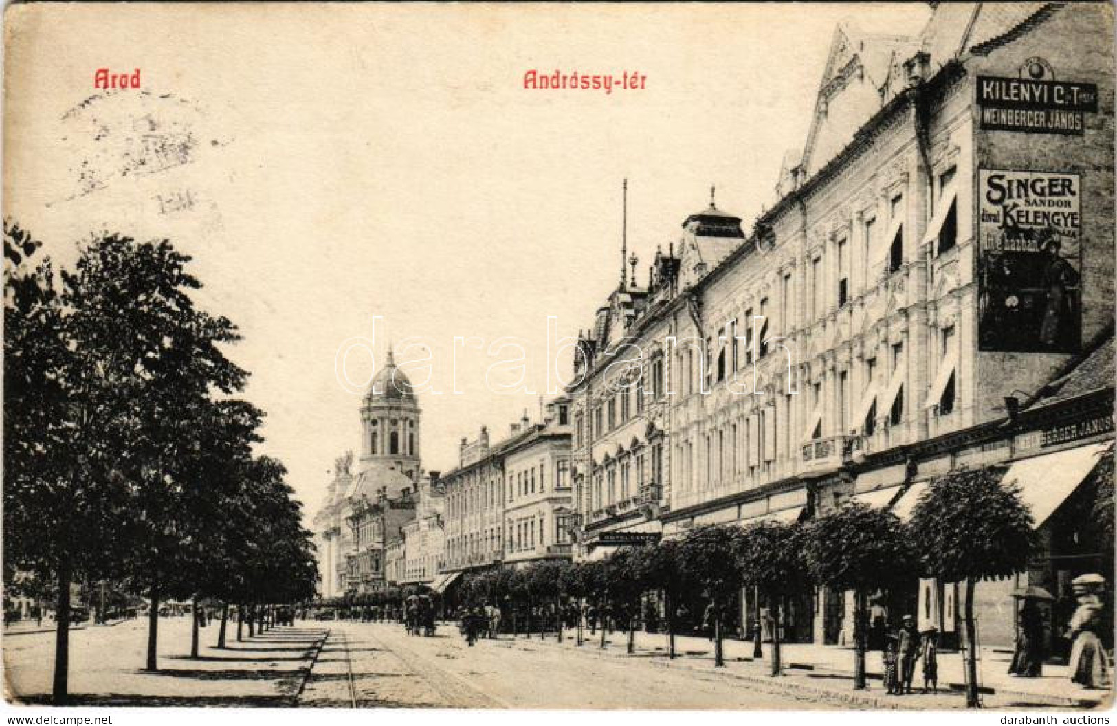 * T2/T3 1918 Arad, Andrássy Tér, Emeletes Busz, Fogorvosi és Fogtechnikai Rendelő Intézet, Weisz B., Lengyel Lőrinc Búto - Ohne Zuordnung