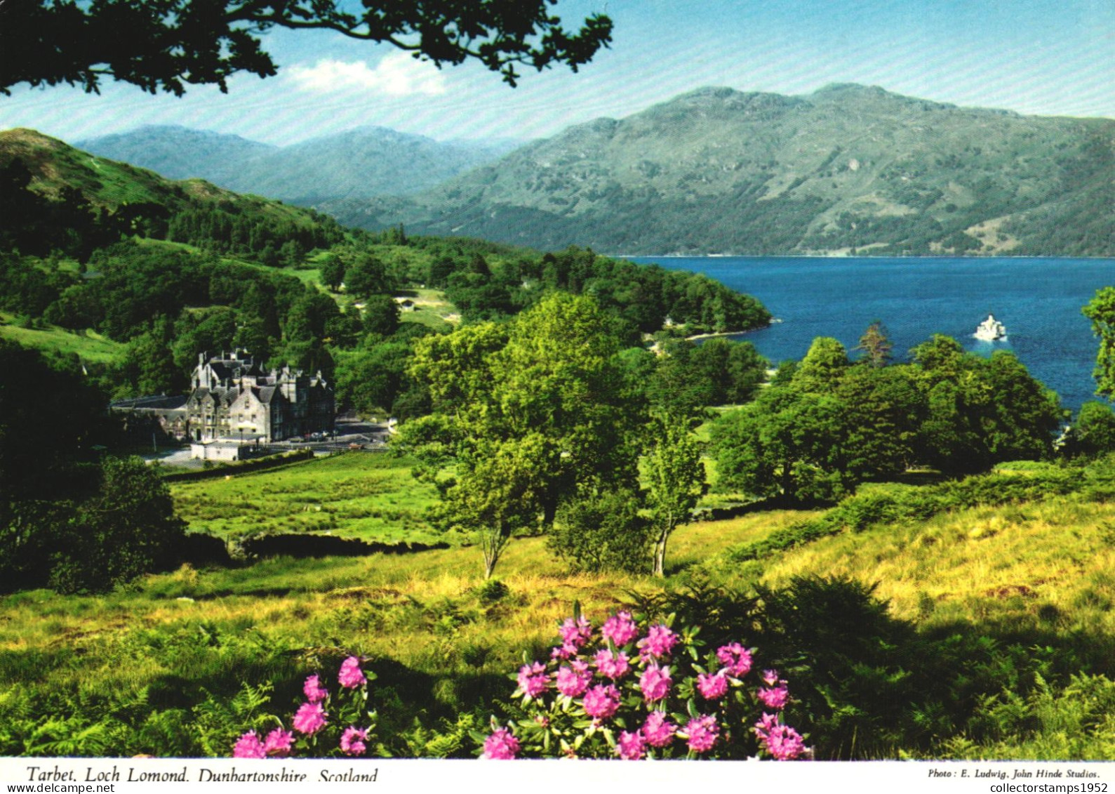 DUNBARTONSHIRE, LOCH LOMOND, TARBET, ARCHITECTURE, SHIP, LAKE, SCOTLAND, UNITED KINGDOM, POSTCARD - Dunbartonshire