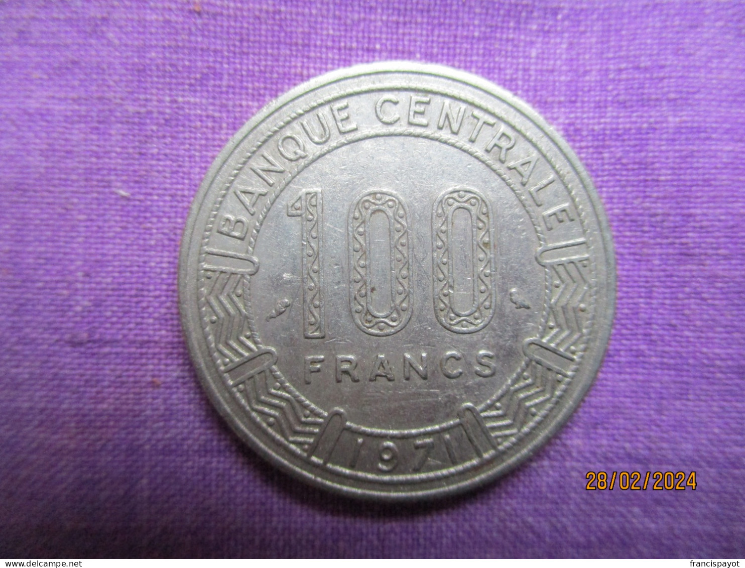 République Centrafricaine: 100 Francs CFA 1971 - Repubblica Centroafricana