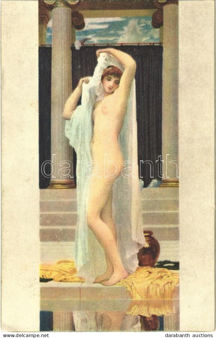 ** T1/T2 Das Bad Der Psyche / The Bath Of Psyche, Erotic Nude Lady, Stengel & Co. 29281. S: Frederic Leighton - Ohne Zuordnung