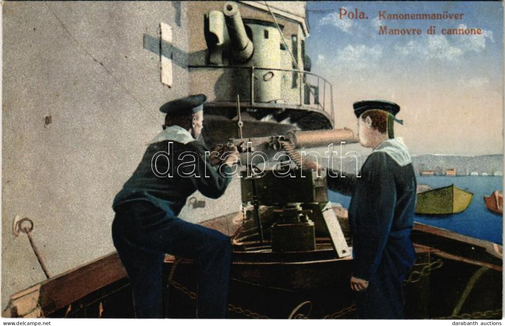 ** T1 K.u.K. Kriegsmarine, Kanonenmanöver / Manovre Di Cannone / Austro-Hungarian Navy, Cannon Maneuvers, Mariners. Dep. - Zonder Classificatie