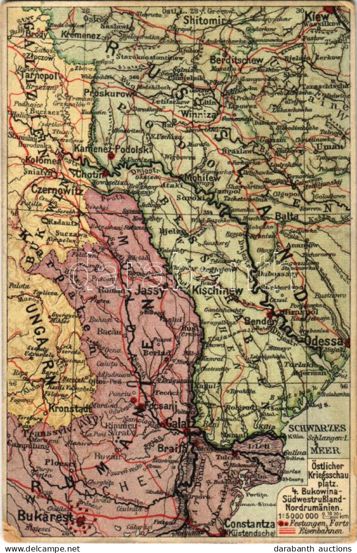 * T2/T3 Östlicher Kriegsschauplatz 4. Bukowina-Südwestrussland-Nordrumänien. Postkarten Des östlichen Kriegsschauplatzes - Ohne Zuordnung