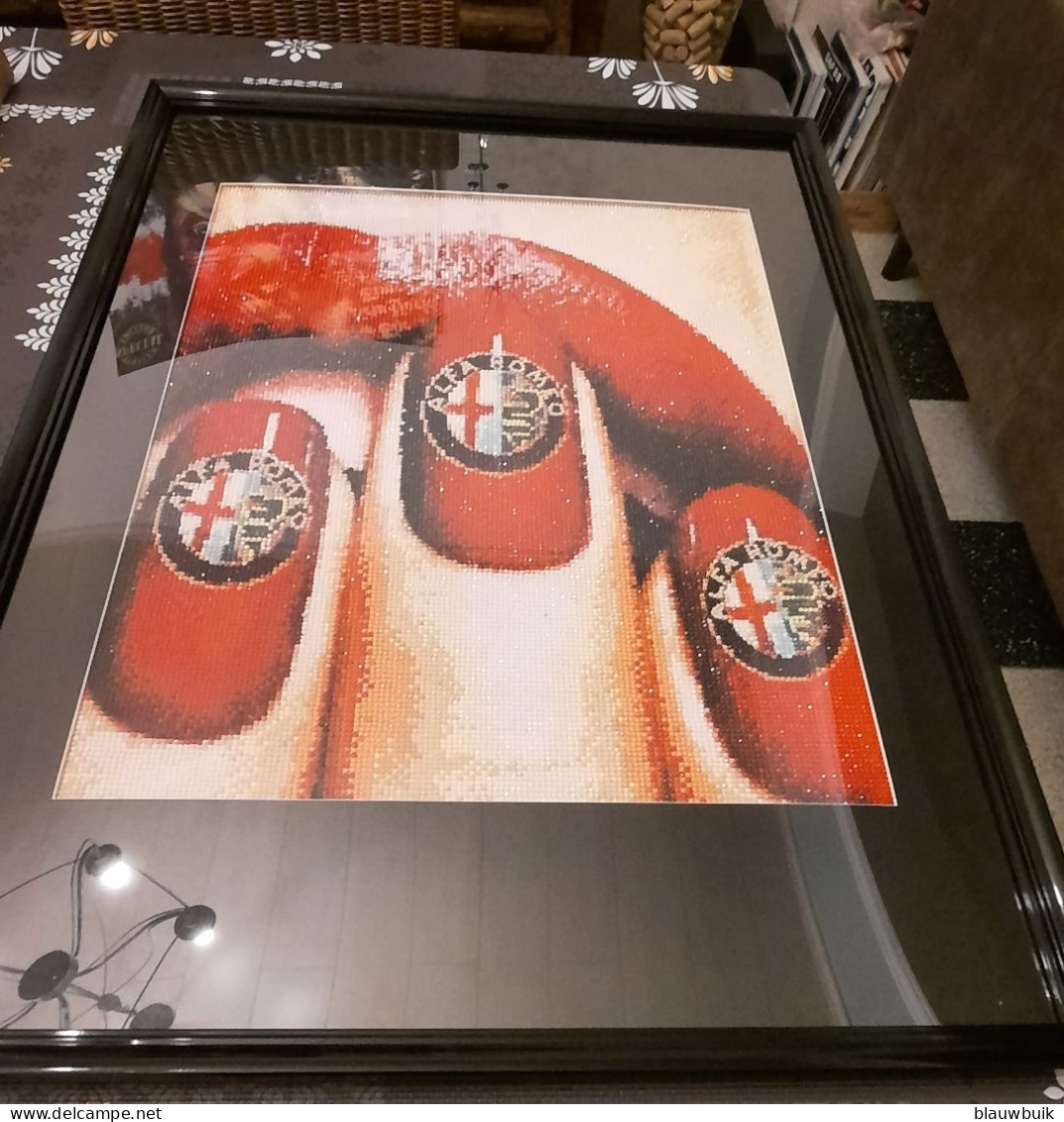 Alfa Romeo Diamond Painting 40x60cm Met Kader - Other & Unclassified