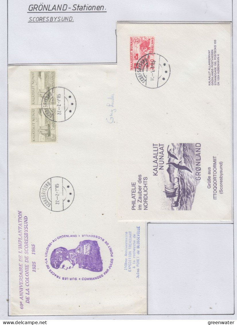 Greenland Station Scoresbysund 3 Covers (GB171) - Scientific Stations & Arctic Drifting Stations