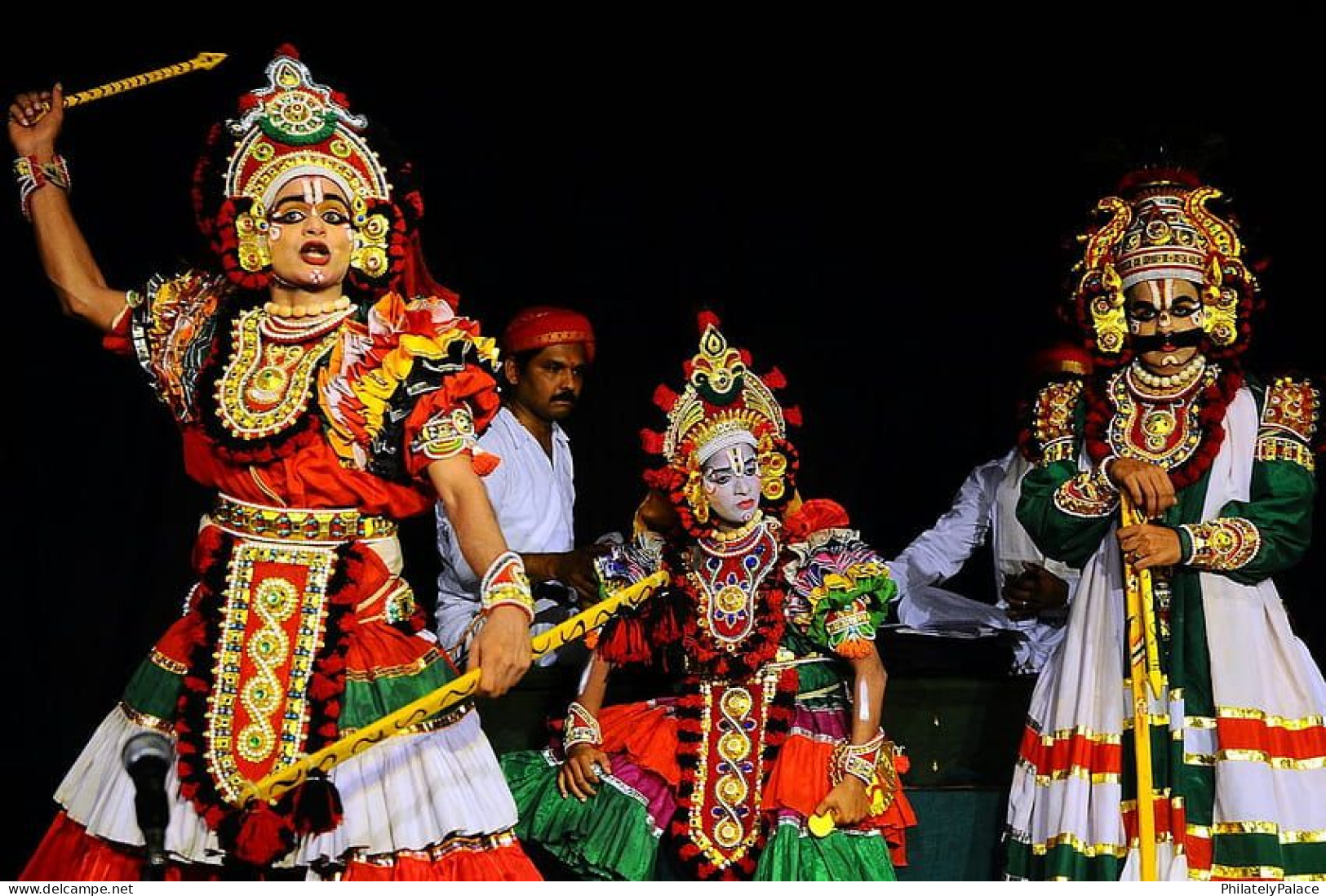 India 2024 Yakshagana, Dance,Music,Culture,Ramayana, Mahabharata,Hindu,Jain ,Block Of 4v, MNH (**) Inde Indien - Neufs