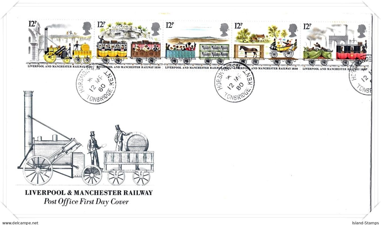 1980 Railway (2) Unaddressed FDC Tt - 1971-1980 Decimal Issues