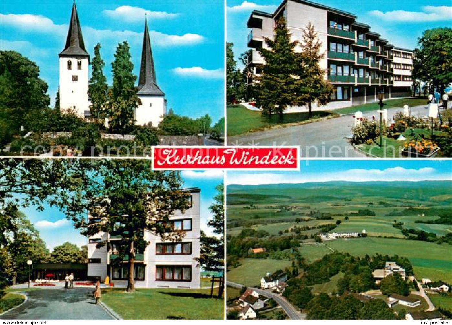 73719991 Leuscheid Kurhaus Windeck 1000jaehrige Kirche Luftbild Leuscheid - Windeck
