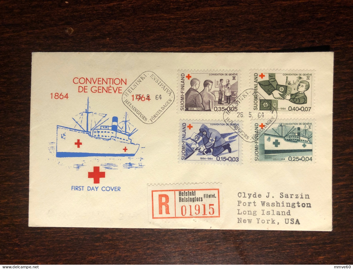 FINLAND FDC COVER 1964 YEAR RED CROSS HEALTH MEDICINE - Covers & Documents