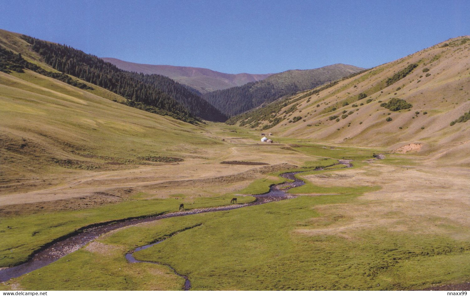 1950s RPPC View of Andorra Valley, Facts and Numbers, Andorra