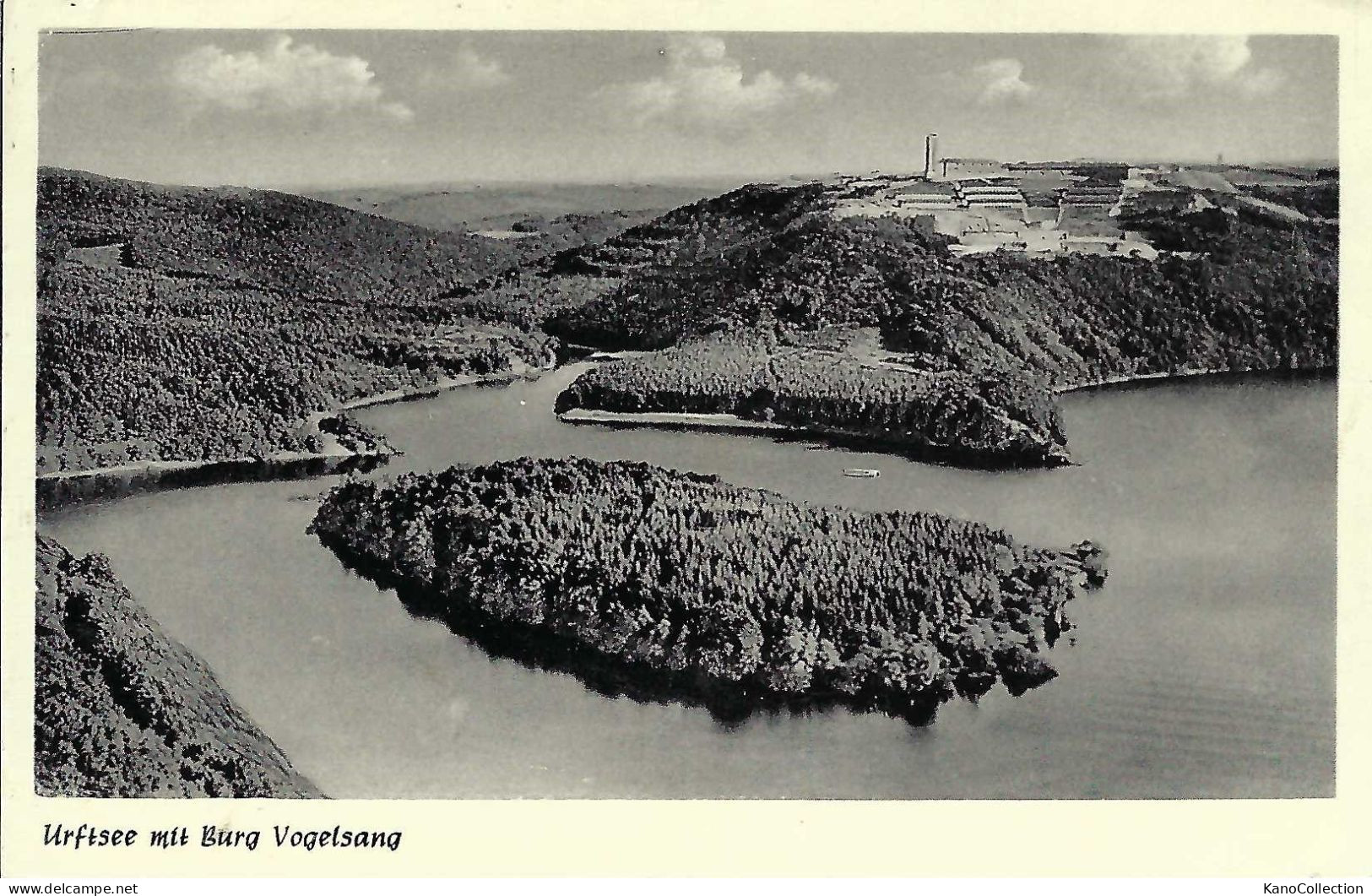 Urftsee Mit Burg Vogelsang, Gelaufen 1957 - Euskirchen