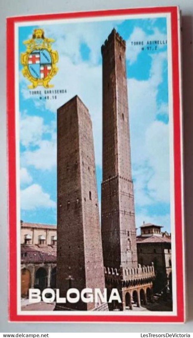 Carnet De Cartes Complet - Italie - Bologna - Torre Asinella - Torre Garisenda - Carte Postale Ancienne - Bologna