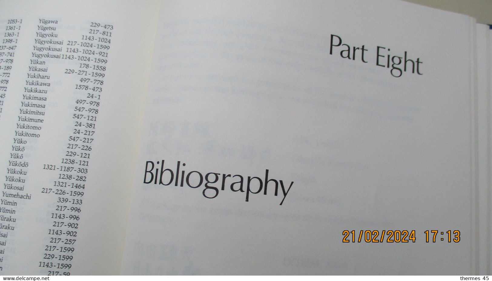 1987 / JAPANESE ART SIGNATURES / Bambou Publishing Ltd London. 1ère  éd.