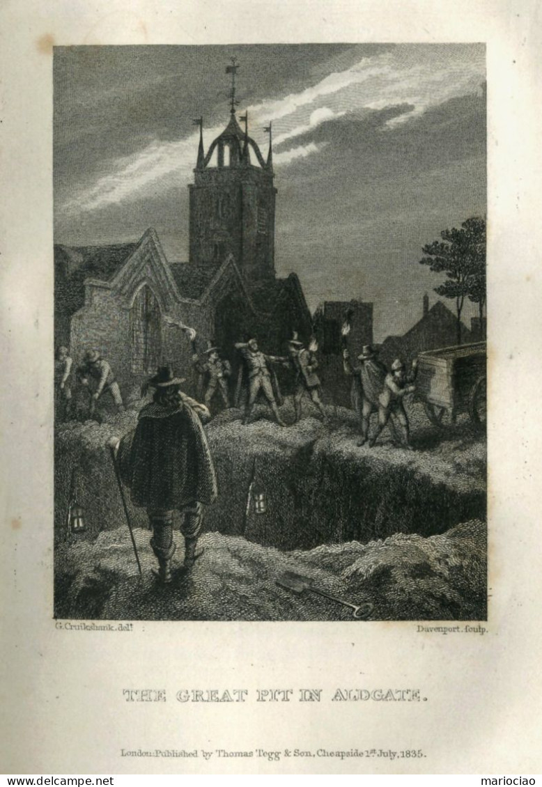 L-UK A Journal of The Plague Year Daniel De Foe 1835 - PESTE