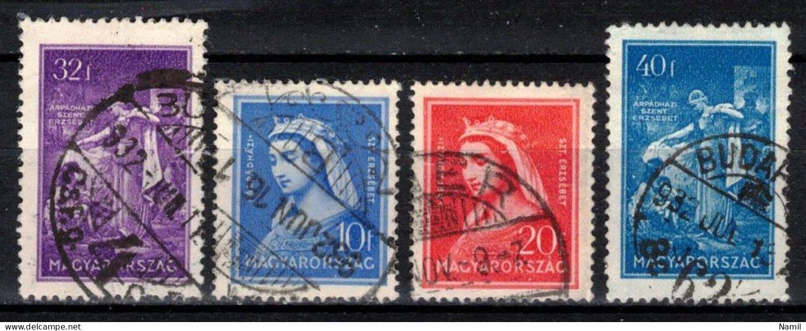 Hongrie 1932 Mi 480-3 (Yv 439-42), Obliteré - Oblitérés