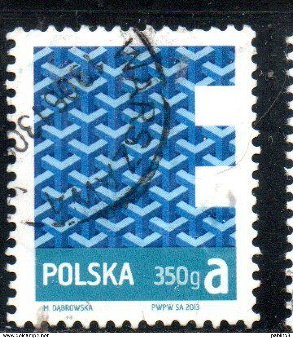 POLONIA POLAND POLSKA 2013 PRIORITY MAIL 350g A USED USATO OBLITERE' - Gebruikt