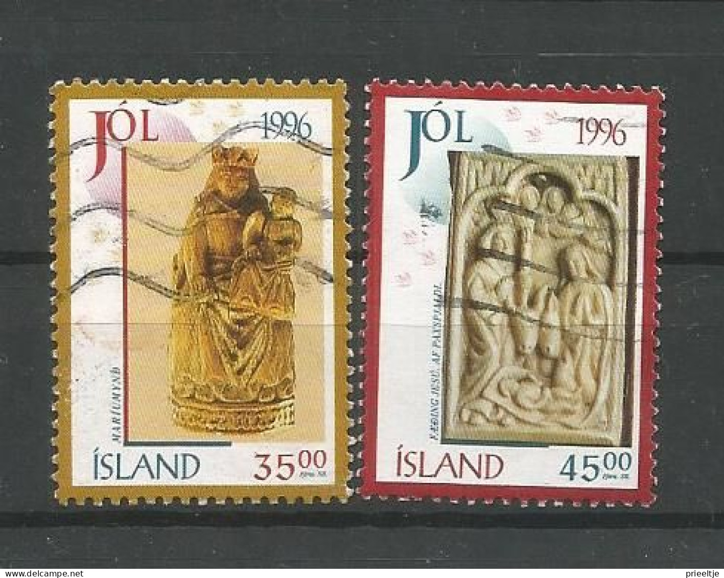 Iceland 1996 Christmas Y.T. 813/814 (0) - Gebruikt