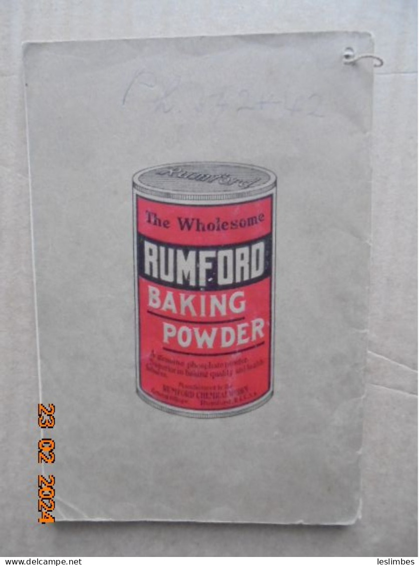 Rumford Common Sense Cook Book - Lily Haxworth Wallace - Rumford Chemical Works - Nordamerika