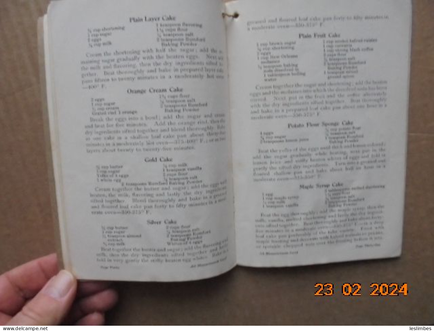 Rumford Common Sense Cook Book - Lily Haxworth Wallace - Rumford Chemical Works - Américaine