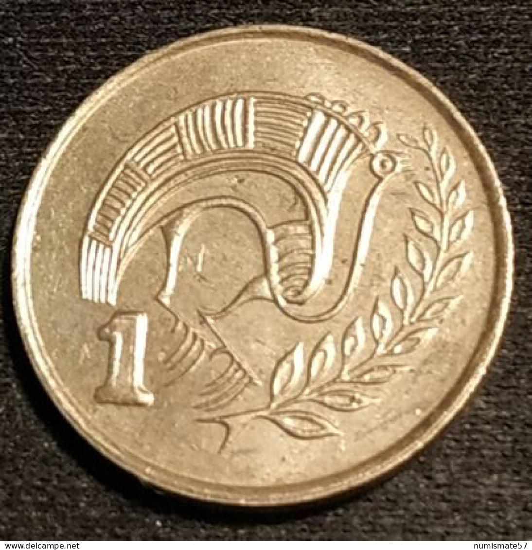 CHYPRE - CYPRUS - 1 CENT 1987 - Type 1 Armoiries - Numéro De Valeur Encadré - KM 53.2 - Cyprus