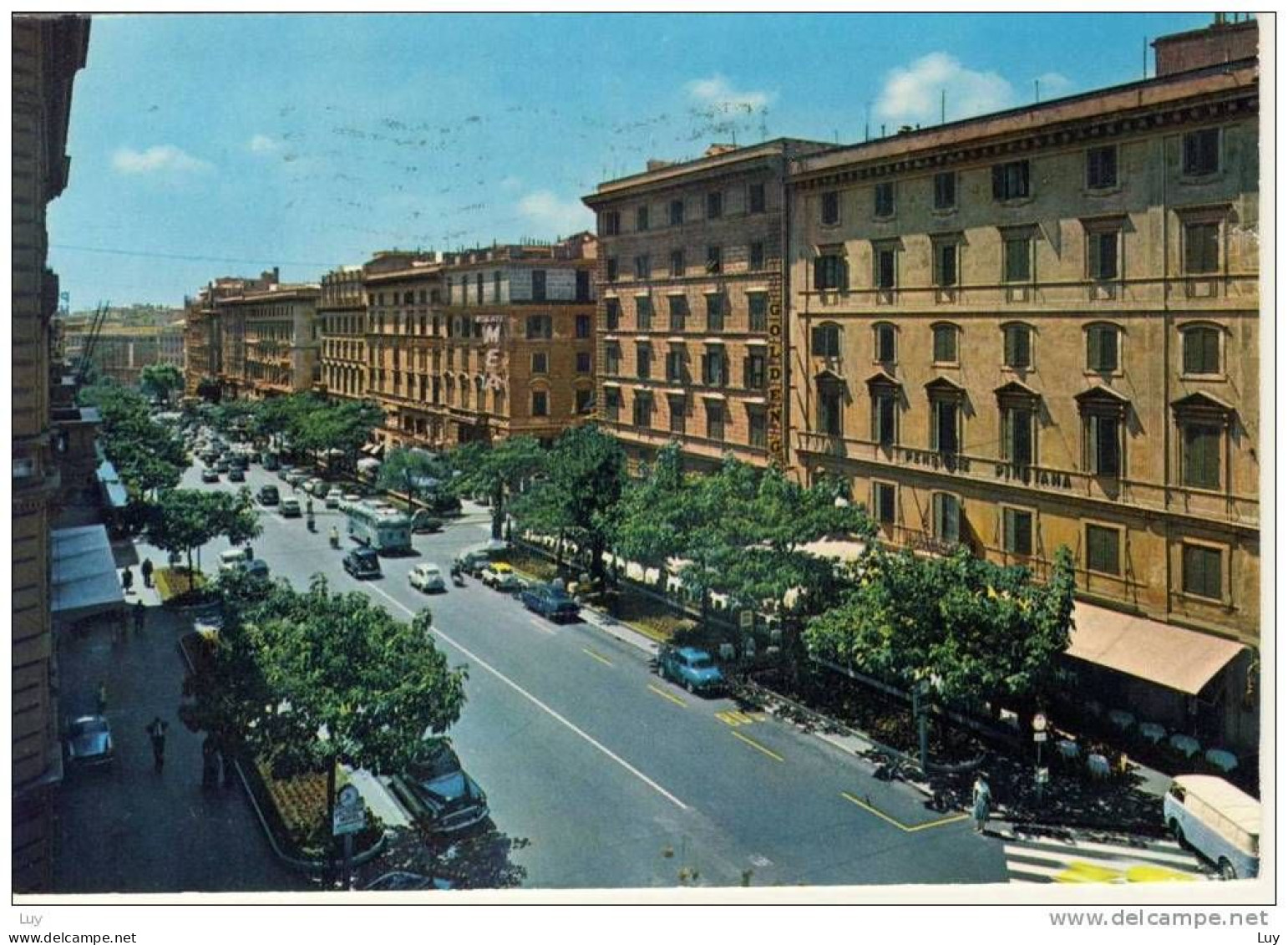 ROMA - Via V. Veneto, 1962 - Air Mail Via Portland, OR, USA, Viaggiata - Panoramic Views