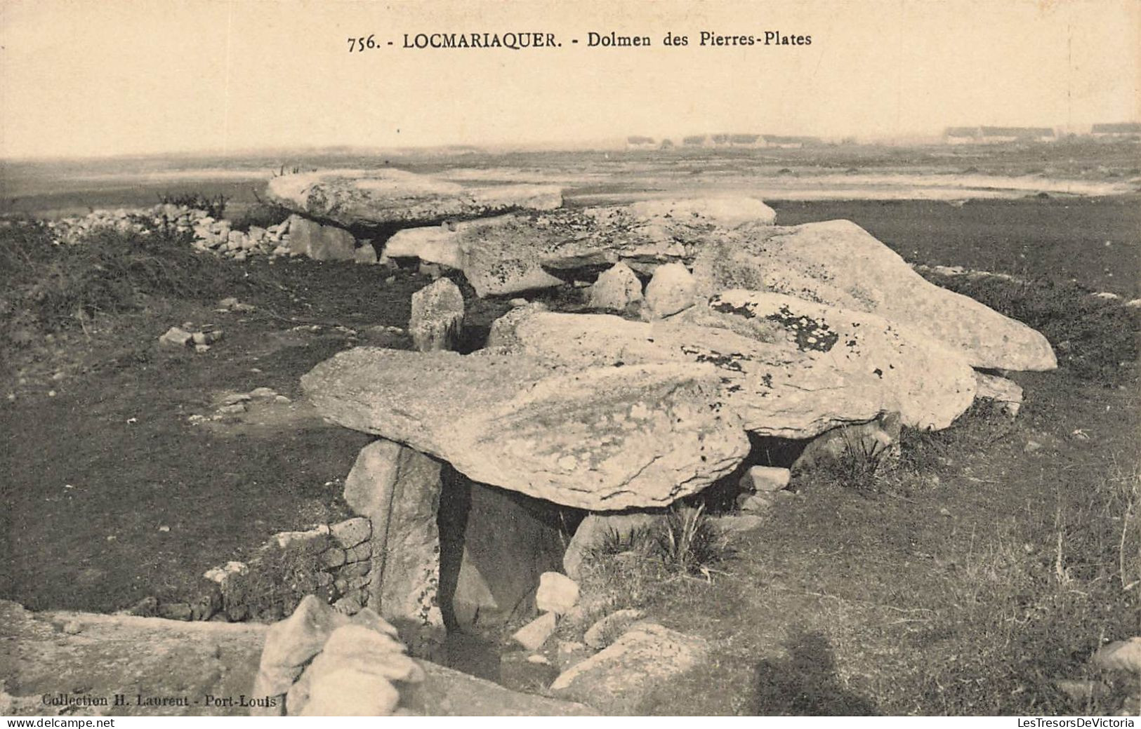 FRANCE - Locmariaquer - Dolmen Des Pierres Plates - Carte Postale Ancienne - Locmariaquer