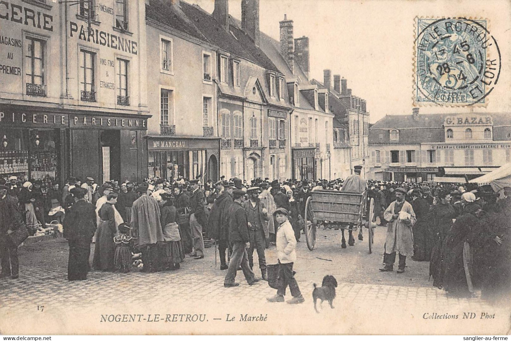 CPA 28 NOGENT LE ROTROU / LE MARCHE - Nogent Le Rotrou