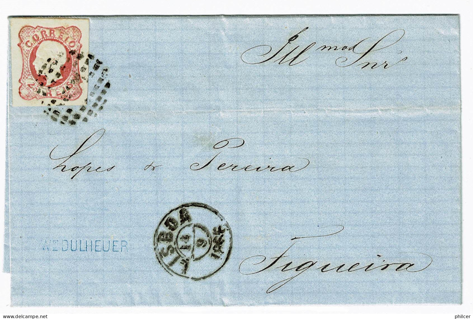 Portugal, 1866, Lisboa-Figueira - Briefe U. Dokumente