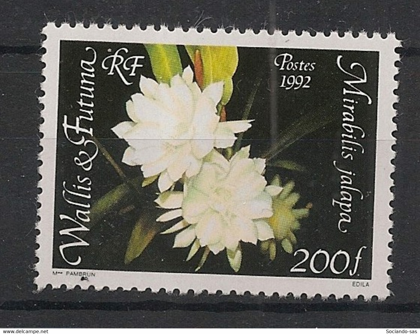 WALLIS ET FUTUNA - 1992 - N°YT. 443 - Fleur - Neuf Luxe ** / MNH / Postfrisch - Nuovi