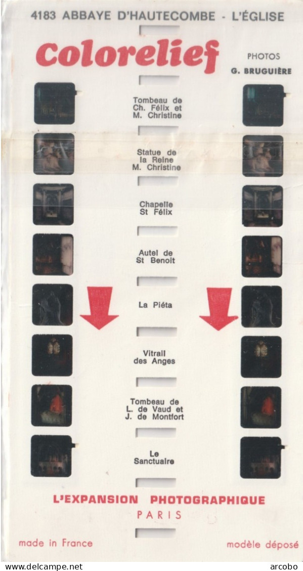 ABBAYE D'HAUTECOMBE Colorelief Saint Pierre-de Curtille - Stereoskope - Stereobetrachter