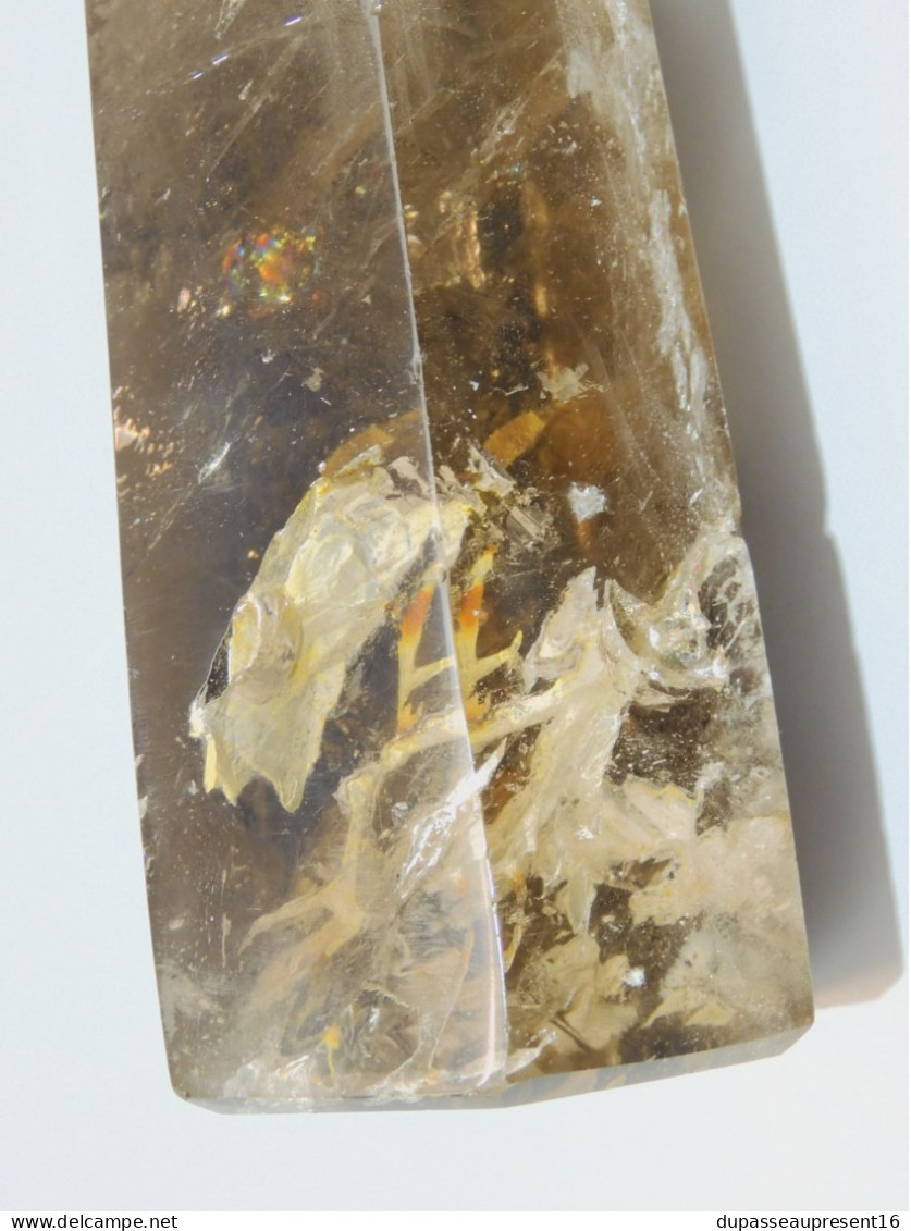 -ANCIEN OBELISQUE QUARTZ avec défauts d'origine collection MINERAUX ANCIENS     E