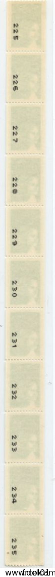 France, Yvert, Roulette N° 101**, 11 Timbres, Neuf, Marianne De Luquet, TVP Vert, Non Plié, Luxe, MNH - Rollen