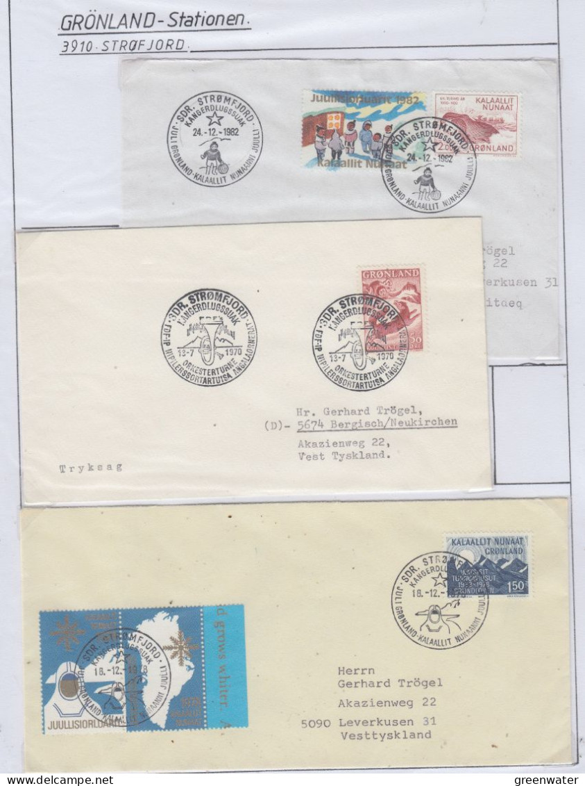 Greenland Station Stromfjord  6 Covers  (GB179) - Stazioni Scientifiche E Stazioni Artici Alla Deriva