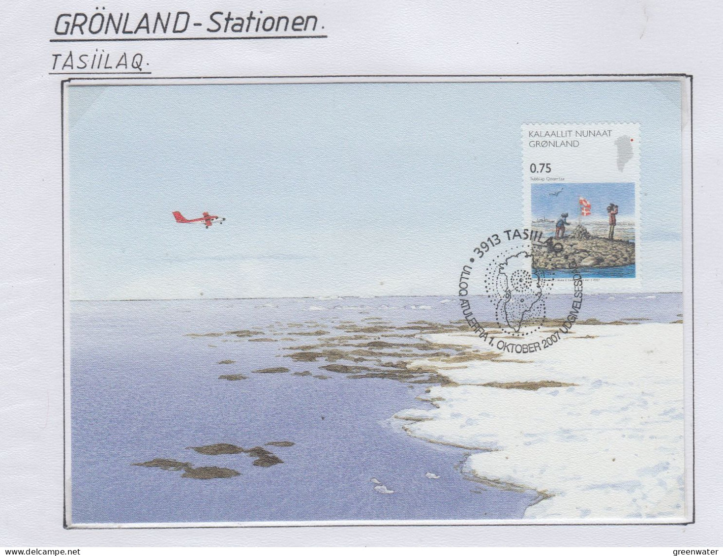 Greenland Station Tasiilaq 2 Covers  + Maxicard (GB186) - Forschungsstationen & Arctic Driftstationen