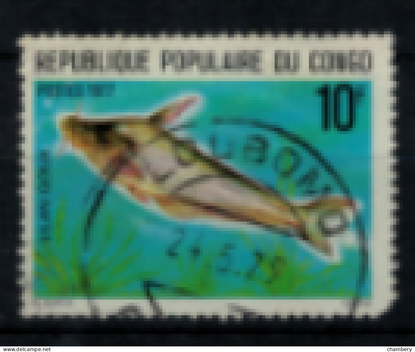 Congo Brazzaville - "Poisson D'eau Douce : Lilan" - Oblitéré N° 448 De 1977 - Gebraucht