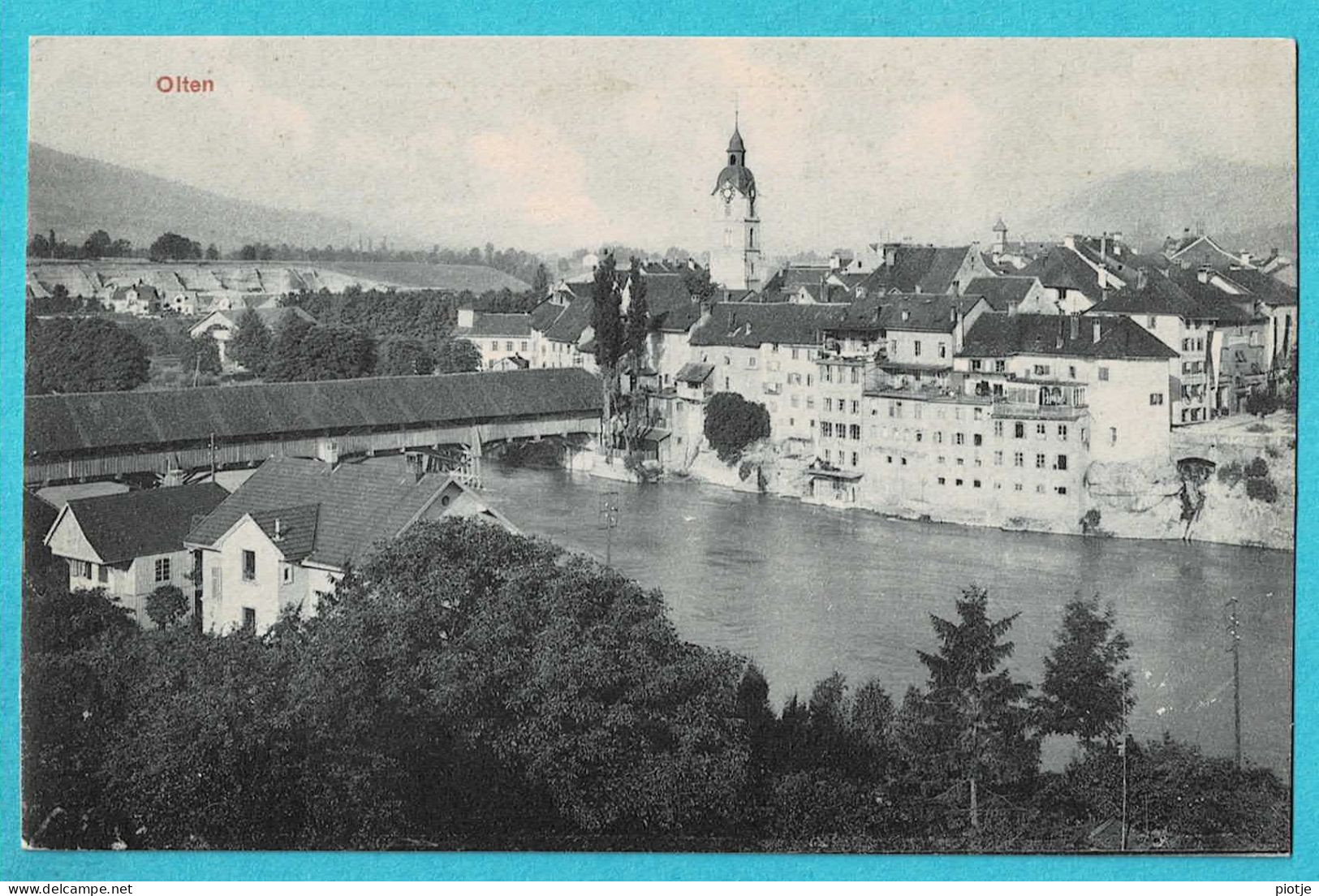 * Olten (Solothurn - Suisse - Schweiz) * (2072 Edition Photoglob Co Zurich) Vue Générale, Canal, Quai, Pont, Bridge - Olten