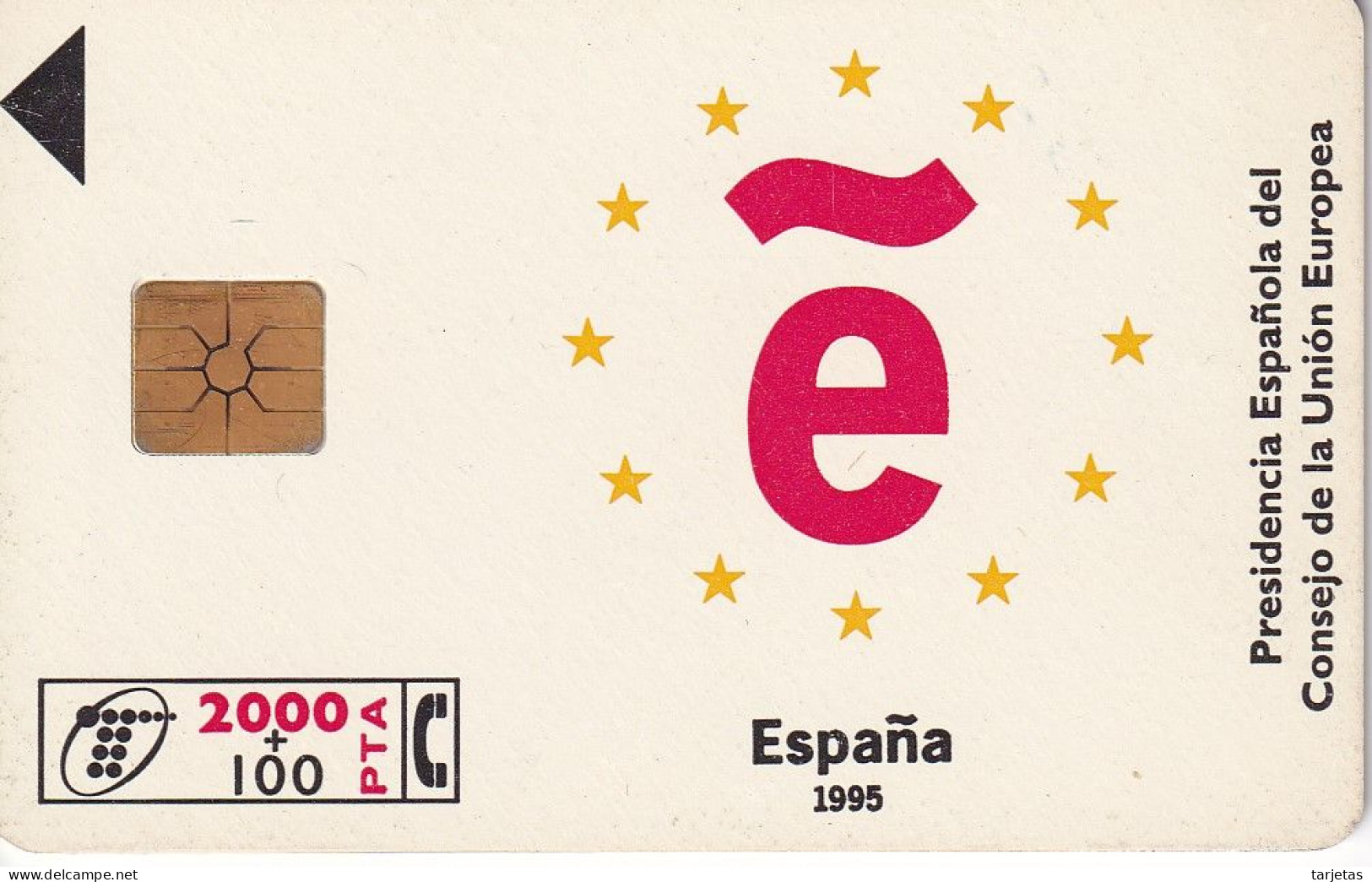 CP-072/d/1  TARJETA DE UNION EUROPEA DE TIRADA 1000000 CHIP F-6  NEGRO - Werbekarten