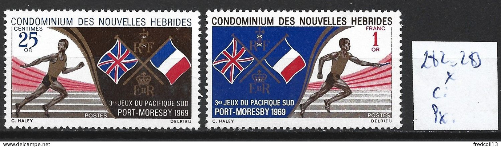 NOUVELLES-HEBRIDES 282-83 * Côte 4.50 € - Nuovi