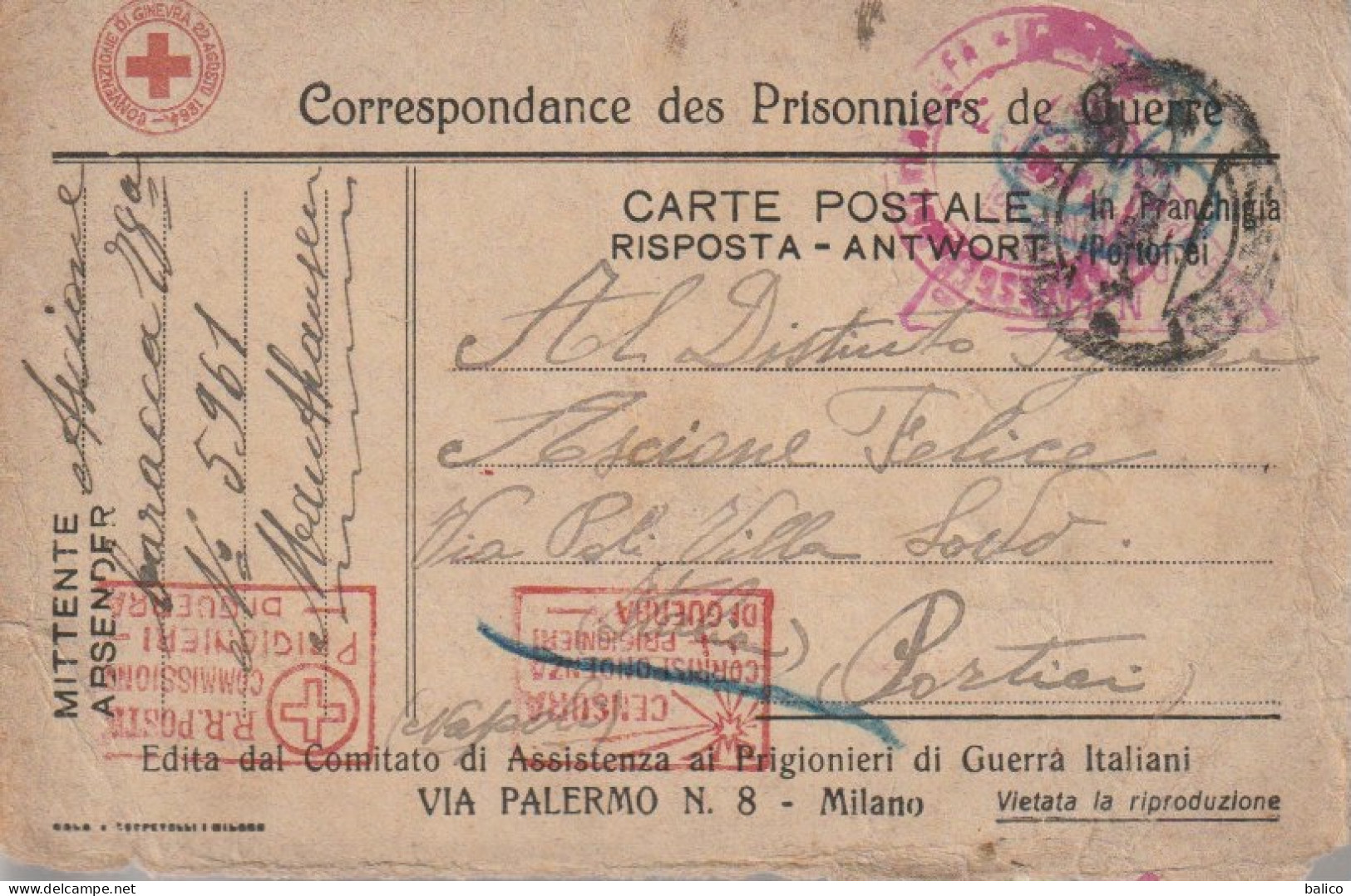 Italie - Entier Postaux - Stamped Stationery