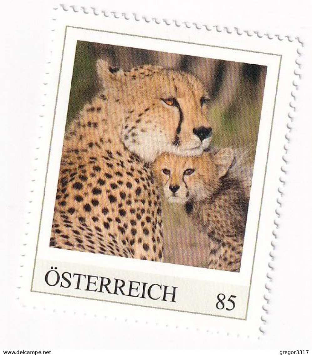 ÖSTERREICH - EXOTISCHE TIERE - GEPARD AFRIKA  - Personalisierte Briefmarke ** Postfrisch - Timbres Personnalisés