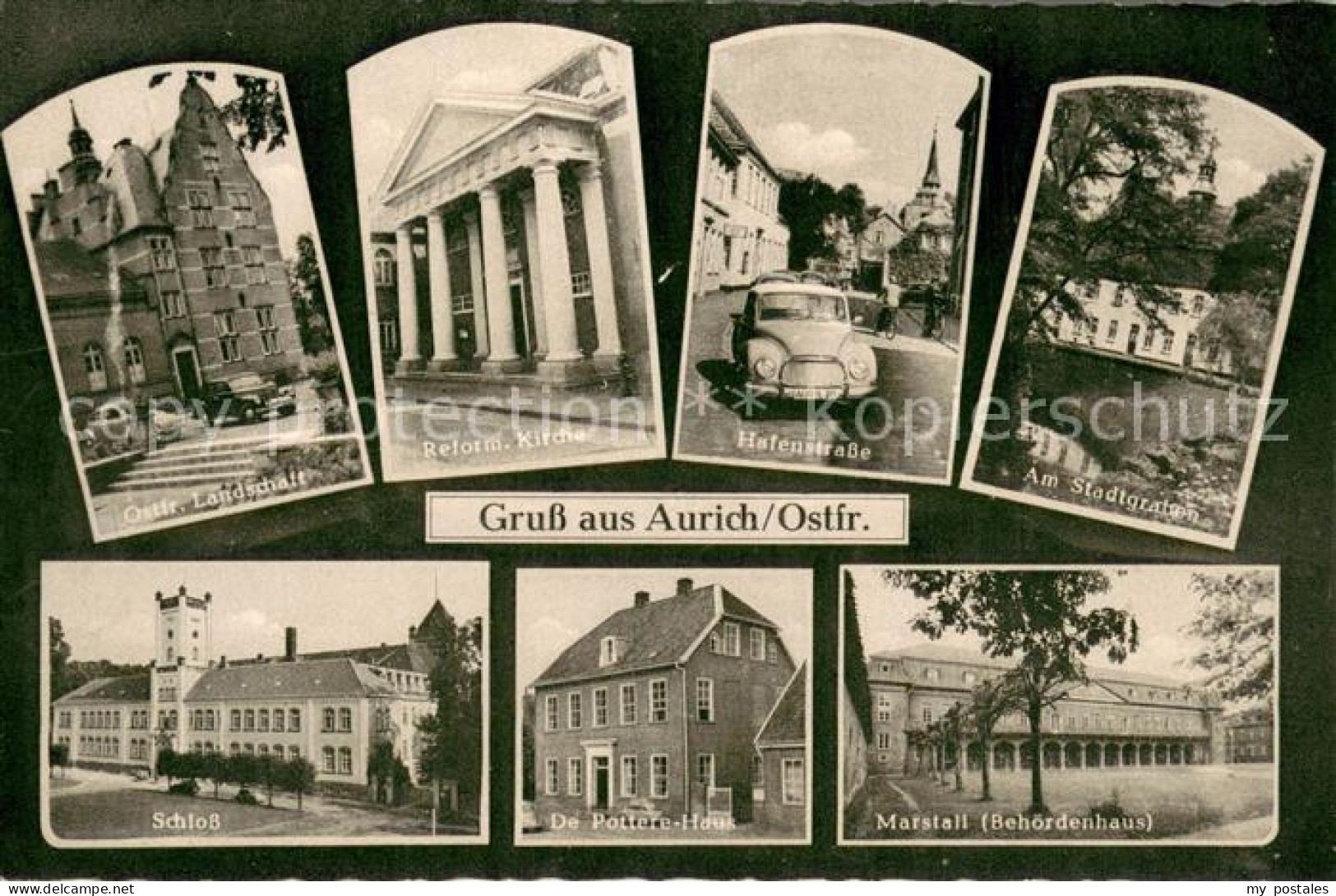 73694671 Aurich Ostfriesland Ostfriesische Landschaft Kirche Hafenstrasse Stadtg - Aurich