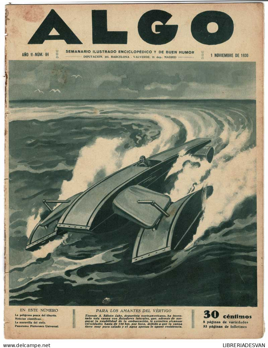 Revista Algo. Año II Nº 84. 1 Noviembre 1930 - Non Classés