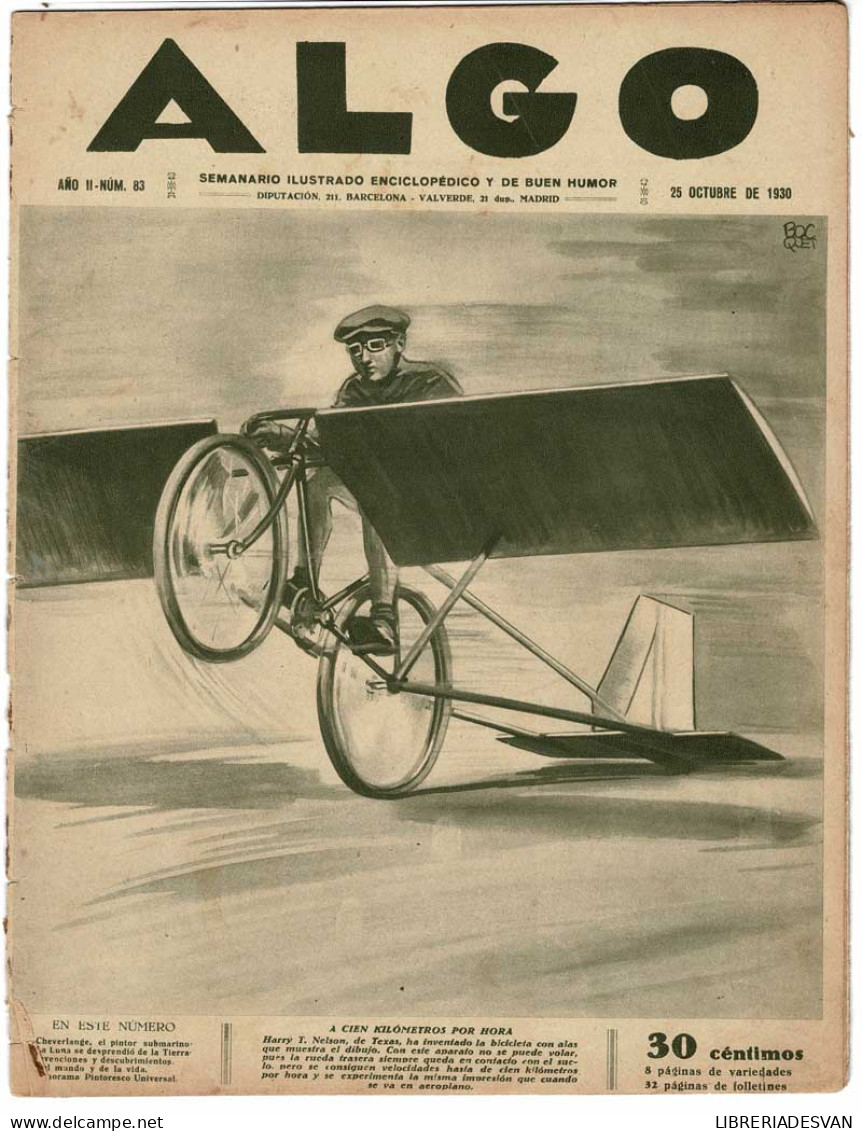 Revista Algo. Año II Nº 83. 25 Octubre 1930 - Unclassified